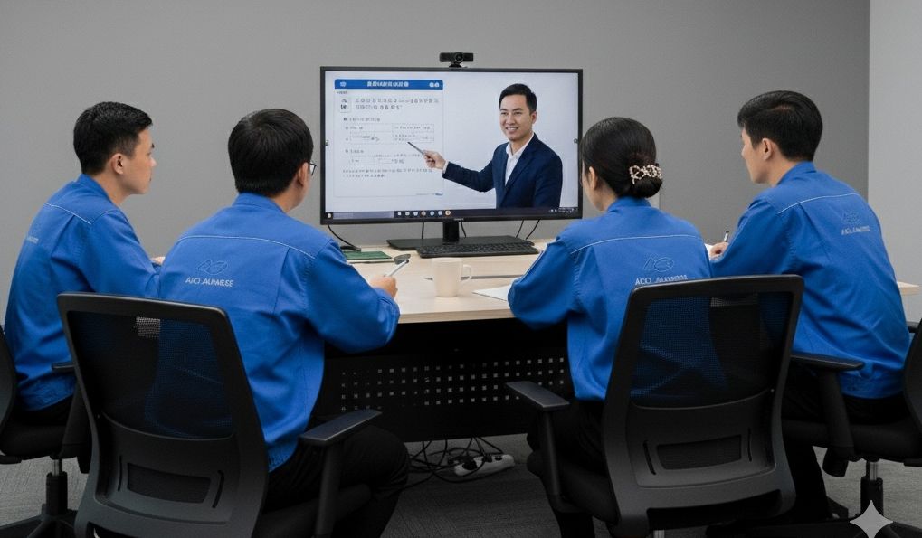 ベトナム人従業員向け　オンライン日本語教室のイメージ